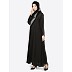Casual simple abaya- Black 